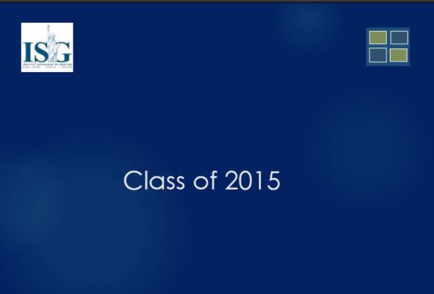 ISG Class of 2015 - cover page